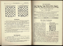 Load image into Gallery viewer, Wiener SchachZeitung. Organ fur das gesamte Schachleben. Volume IV (4)