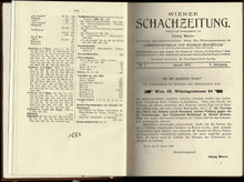 Load image into Gallery viewer, Wiener SchachZeitung. Organ fur das gesamte Schachleben Volume V (5)