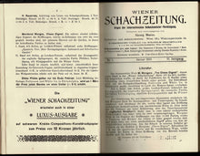 Load image into Gallery viewer, Wiener Schach-Zeitung. Organ fur das gesamte Schachleben Volume VI (6)