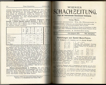 Load image into Gallery viewer, Wiener SchachZeitung. Organ für das gesamte Schachleben Volume VIII (8)