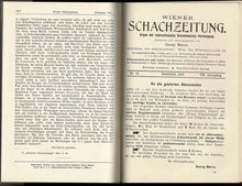 Load image into Gallery viewer, Wiener SchachZeitung. Organ für das gesamte Schachleben Volume VIII (8)