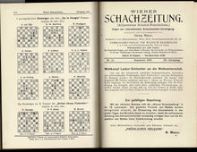 Load image into Gallery viewer, Wiener Schach-Zeitung. Organ fur das gesamte Schachleben Volume XII (12)