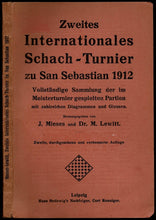 Load image into Gallery viewer, Zweites Internationales Schachturnier, Zu San Sebastian, 1912