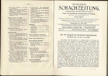 Load image into Gallery viewer, Wiener Schach-Zeitung. Organ fur das gesamte Schachleben, Volume XVI (16)