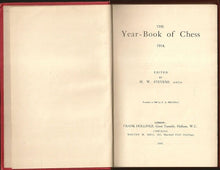 Load image into Gallery viewer, The Year-Book (Yearbook) of Chess 1914