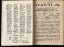 Load image into Gallery viewer, Wiener Schach-Zeitung. Organfur das gesamte Schachleben, Volume I (1)