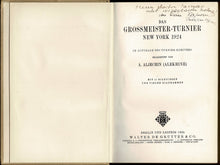 Load image into Gallery viewer, Das Grossmeister-Turnier New York 1924