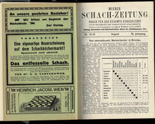 Load image into Gallery viewer, Wiener Schach-Zeitung. Organ für das gesamte Schachleben Volume III (3)