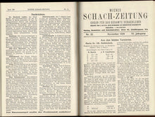 Load image into Gallery viewer, Wiener Schach-Zeitung. Organ für das gesamte Schachleben Volume VI (6)
