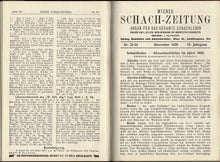 Load image into Gallery viewer, Wiener Schach-Zeitung. Organ für das gesamte Schachleben Volume VI (6)