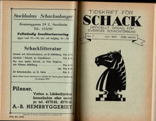 Load image into Gallery viewer, Tidskrift för Schack, Volume 47