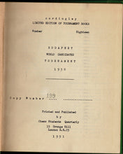 Load image into Gallery viewer, Budapest World Candidates Tournament 1950