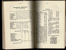 Load image into Gallery viewer, Kongressbuch Hannover 1926. Festschrift zum 50 jahrigen Jubilanum des Hannoverschen Schachklubs 1876-1926