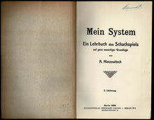 Load image into Gallery viewer, Mein System - Ein Lehrbuch des Schachspiels auf ganz neuartiger Grundlage