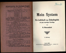 Load image into Gallery viewer, Mein System - Ein Lehrbuch des Schachspiels auf ganz neuartiger Grundlage