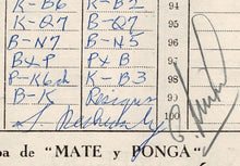 Load image into Gallery viewer, 1960 Gran Torneo Internacional Sequicentenario Federacio Argentina de Ajedrez Samuel Reshevsky vs Carlos Guimard