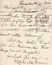 Load image into Gallery viewer, Postcard to Albert Becker