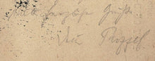 Load image into Gallery viewer, Postal postcard with handwritten text in German by Siegbert Tarrasch