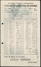 Load image into Gallery viewer, 1960 Gran Torneo Internacional Sequicentenario Federacio Argentina de Ajedrez Wolfgang Uhlman vs Pal Benko