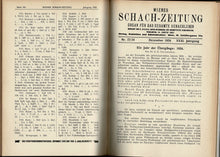 Load image into Gallery viewer, Wiener Schach-Zeitung. Organ fur das gesamte Schachleben Volume XXXI (31)