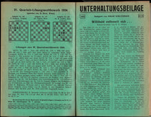 Load image into Gallery viewer, Wiener Schach-Zeitung. Organ fur das gesamte Schachleben Volume XXXI (31)