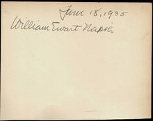 Load image into Gallery viewer, Autograph sheet with handwritten signature by William Ewart Napier