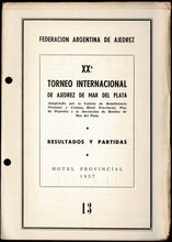 Load image into Gallery viewer, XX° Torneo Internacional de Ajedrez Mar del Plata (Daily Bulletins)