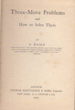 Load image into Gallery viewer, Three-Move Problems and How to Solve Them