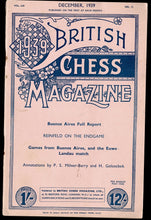 Load image into Gallery viewer, British Chess Magazine LIX (59)
