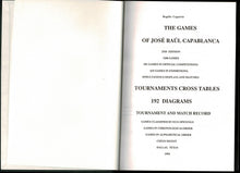 Load image into Gallery viewer, The Games of Jose Raul Capablanca