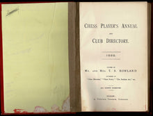 Load image into Gallery viewer, Chess players' annual and club directory 1889