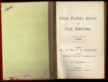 Load image into Gallery viewer, Chess players&#39; annual and club directory 1889
