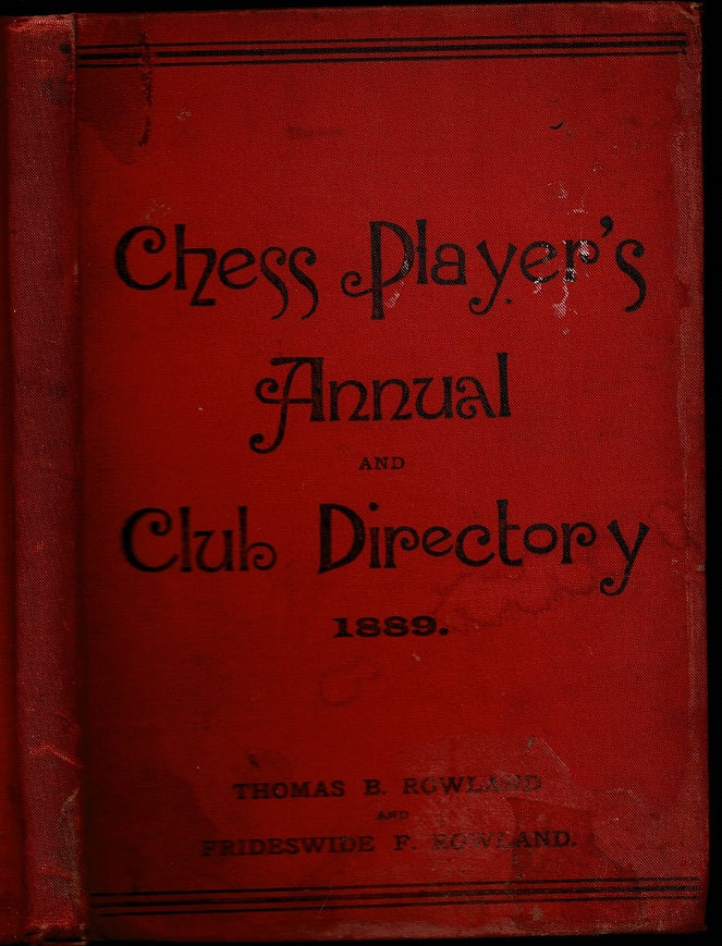 Chess players' annual and club directory 1889