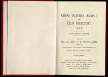 Load image into Gallery viewer, Chess players' annual and club directory 1892