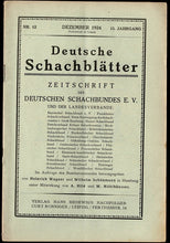 Load image into Gallery viewer, Deutsche Schachblatter, Volume 13