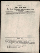 Load image into Gallery viewer, Our Folder, The Good Companion Chess Problem Club International Volume VI