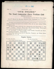 Load image into Gallery viewer, Our Folder, The Good Companion Chess Problem Club International Volume X