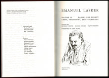 Load image into Gallery viewer, Emanuel Lasker: Struggle and Victories; Choices and Chances; Labors & Legacy
