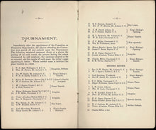 Load image into Gallery viewer, Ohio Chess Association. Constitution. First tournament, etc