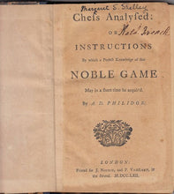 Load image into Gallery viewer, Chess Analysed: By Which a Perfect Knowledge of This Noble Game May in a Short Time Be Acquired