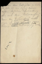Load image into Gallery viewer, Draft letter written in pencil in German with Wiener Schachzeitung