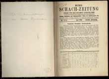 Load image into Gallery viewer, Draft letter written in pencil in German with Wiener Schachzeitung