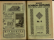 Load image into Gallery viewer, Wiener Schach-Zeitung. Organ für das gesamte Schachleben Volume V (5)