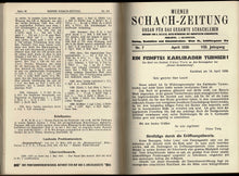 Load image into Gallery viewer, Wiener Schach-Zeitung. Organ fur das gesamte Schachleben, Volume VIII (8)