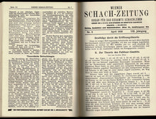 Load image into Gallery viewer, Wiener Schach-Zeitung. Organ fur das gesamte Schachleben, Volume VIII (8)
