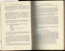 Load image into Gallery viewer, The Book of the London International Chess congress 1922. Containing all the Games played in the Master's Section and a small selection from the Minor Tournaments