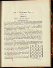 Load image into Gallery viewer, The Westminster Papers. A Monthly Journal of Chess, Whist, Games of Skill and the Drama, Volume III (3)