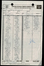 Load image into Gallery viewer, 1981 United States Chess Championship and Zonal Qualifier (Score Sheets) Joel Benjamin vs the field