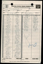 Load image into Gallery viewer, 1981 United States Chess Championship and Zonal Qualifier (Score Sheets) Joel Benjamin vs the field