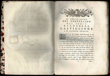 Load image into Gallery viewer, Il Libro del Cortegiano del conte Baldassar Castiglione